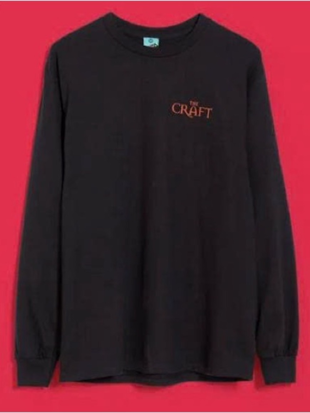 Black Long-Sleeve Sweatshirt with Orange 'The Craft' Chest Graphic